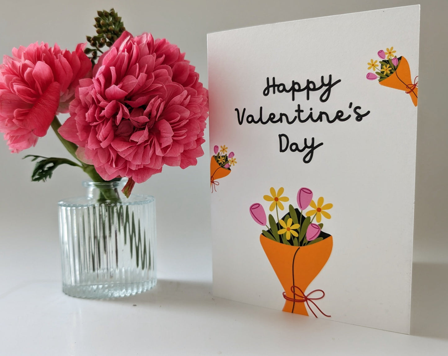 Valentine's Day Card - Flower Bouquet