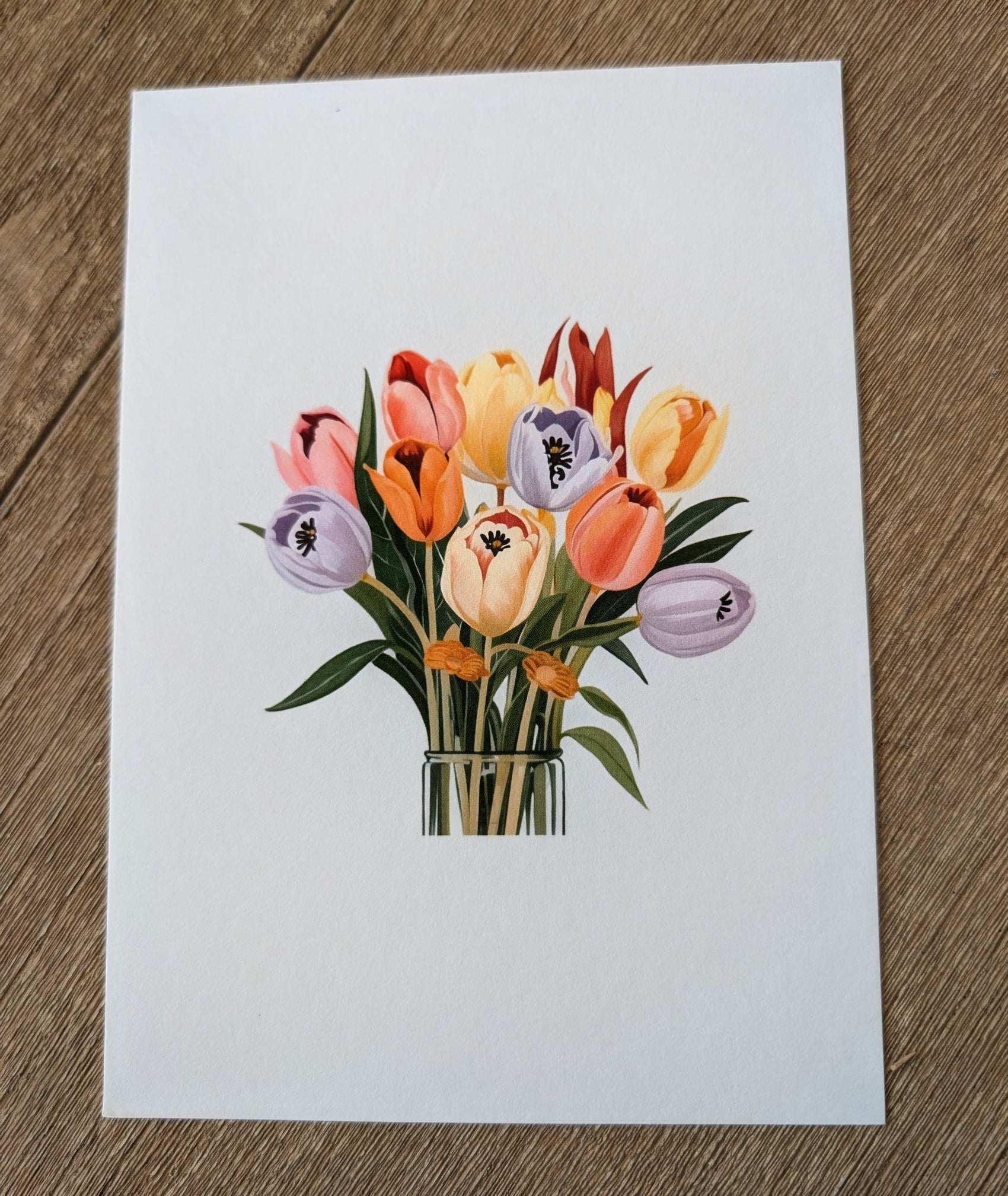Tulip Bunch Postcard